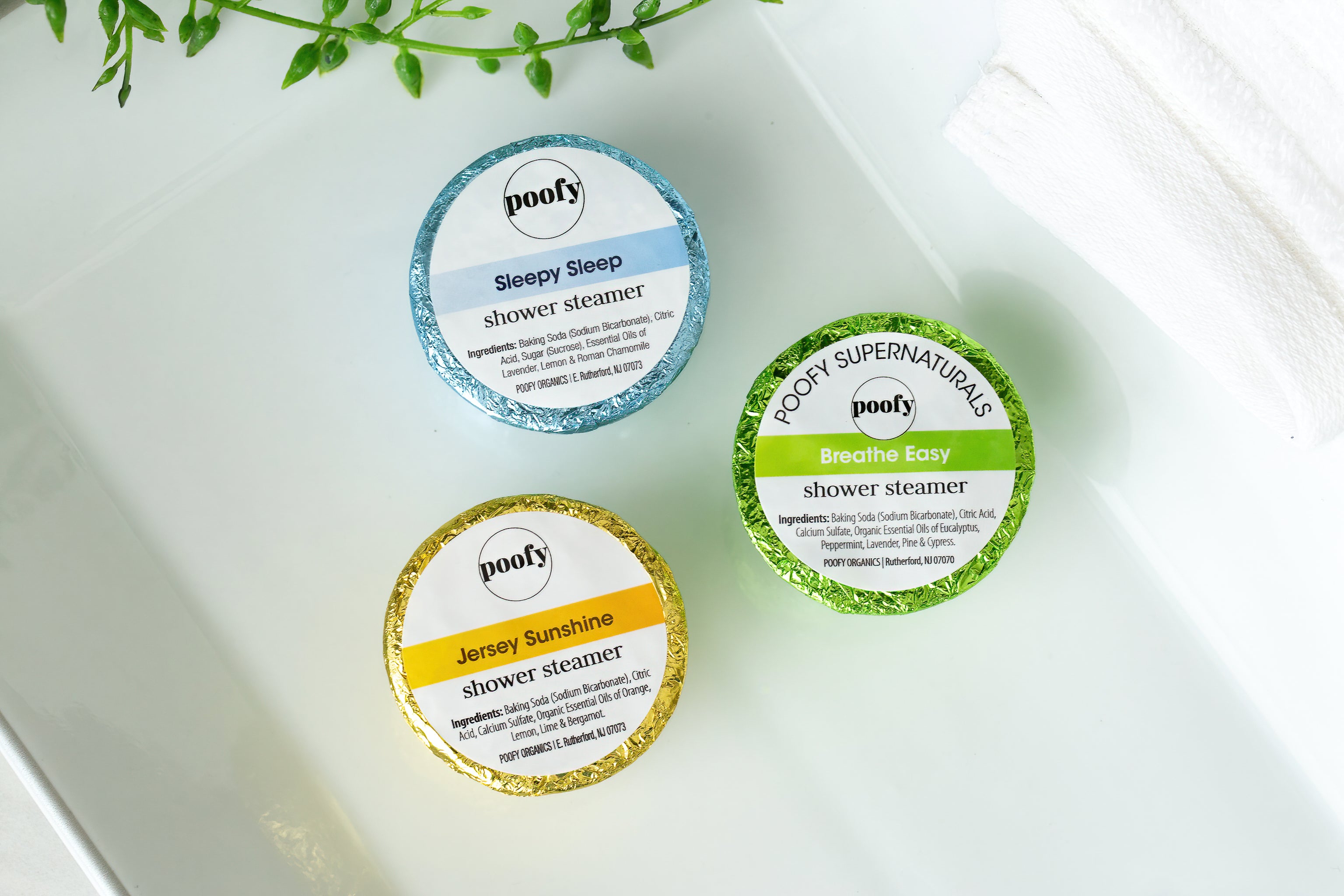 Organic Shower Steamers | Natural Aromatherapy – Poofy Organics