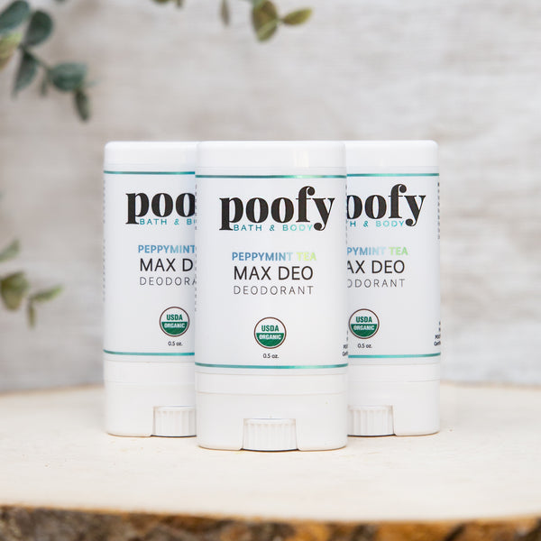 Max Deo Peppymint Tea Deodorant Organic – Travel Set (3pk)